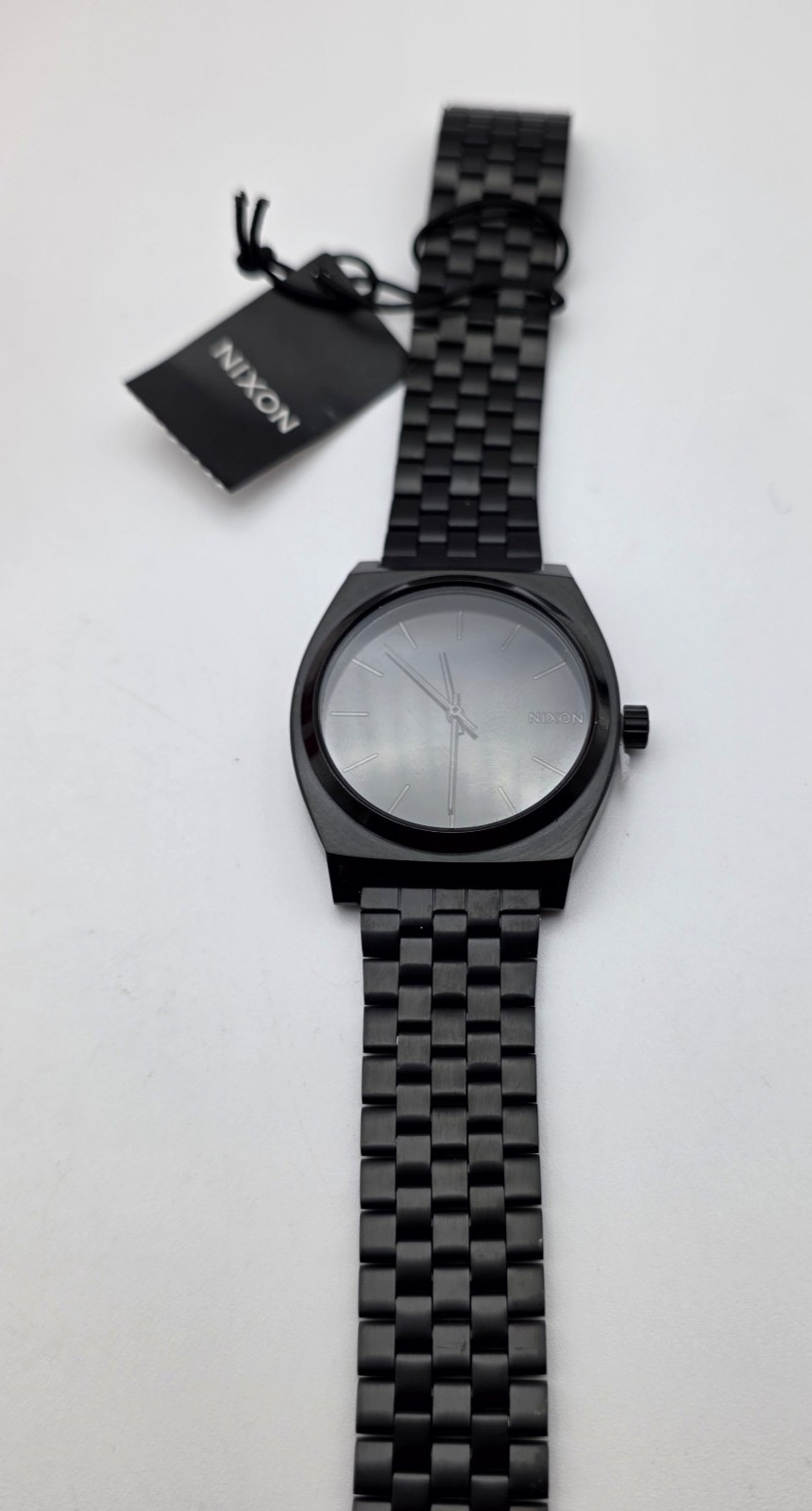 Nixon Time Teller Minimal All Black 38mm Stainless Steel Watch NWT Working 100M