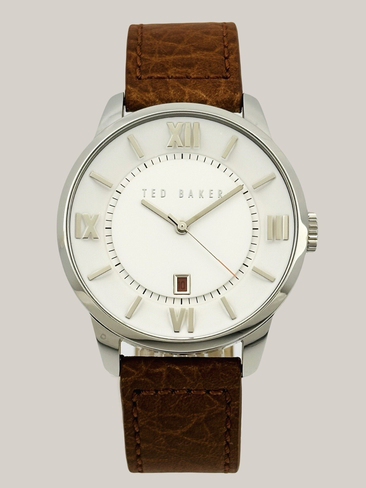 Ted Baker Men’s TE10015154 SMART CASUAL Brown Leather Strap Watch , TE1118