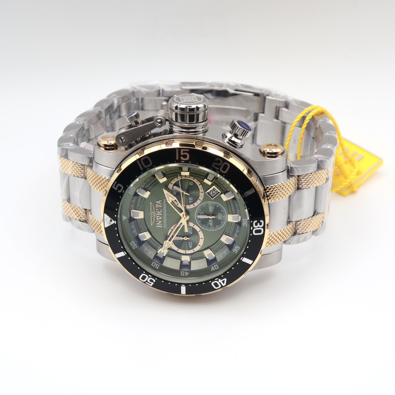 Invicta Coalition Forces Night Hawk Men’s Watch – 52mm. Gold, Steel 49225