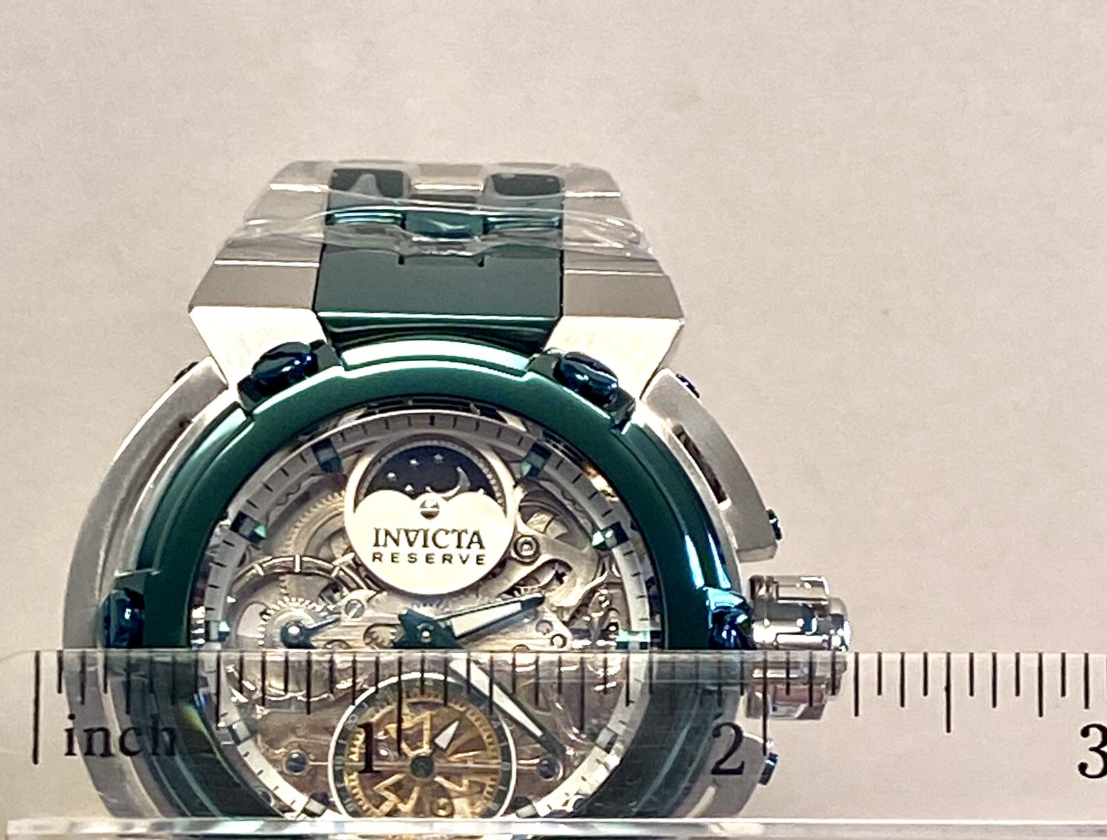 X-WING Auto | Green & Silvertn Bracelet | Day/Night, DUAL TIME | Invicta Watch