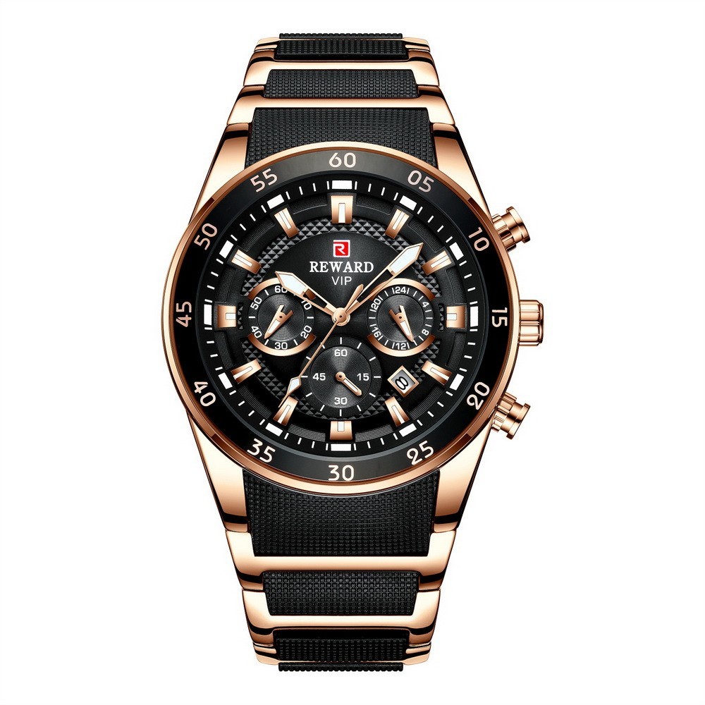 REWARD Men’s Business Multifunction Chronograph Calendar Luminous Quartz Watch