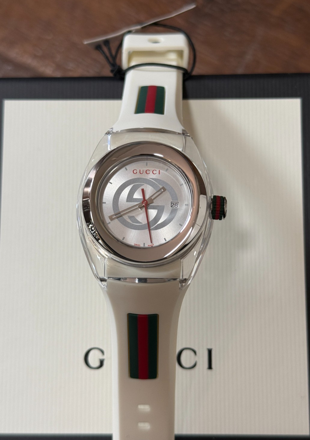 Gucci Sync Watch YA137302 White 36mm