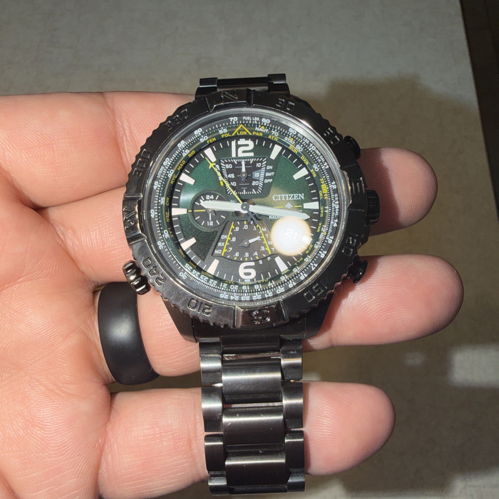 Citizen Promaster Navihawk AT822756X 48mm Grey Stainless Steel Men’s Watch