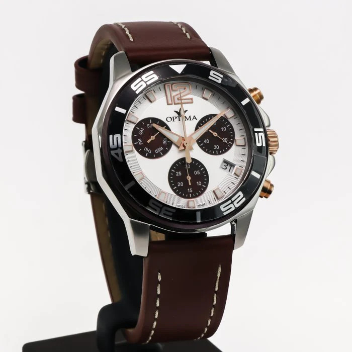 Optima – Swiss Chronograph – OSC451-SRL-1 Swiss Ronda Quartz 46.45 mm OSC451
