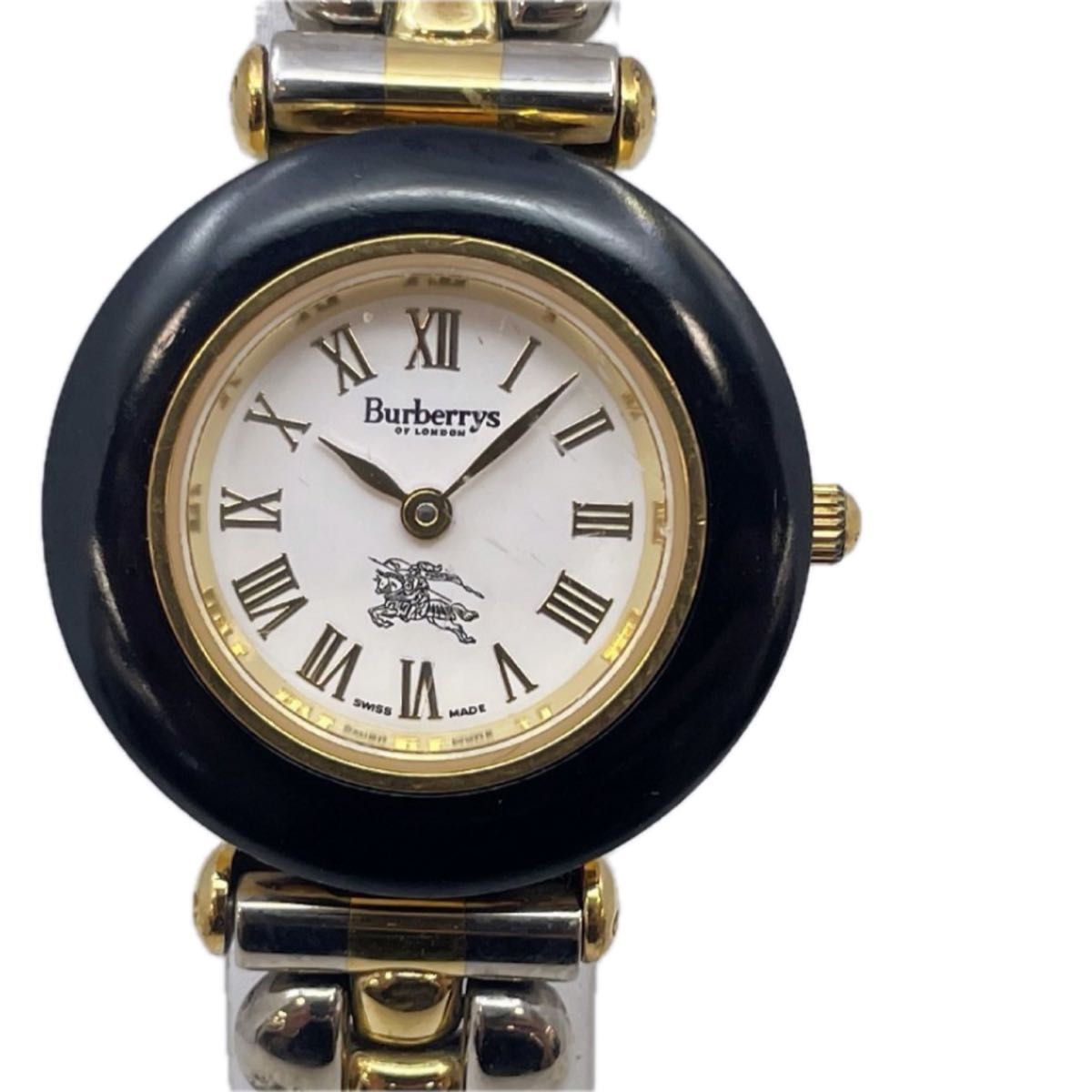 Burberry Bezel 9100L Quartz Analog Round Watch Currently Working