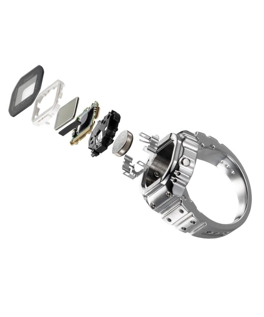at Ginza CASIO Ring Watch G SHOCK Silver New and