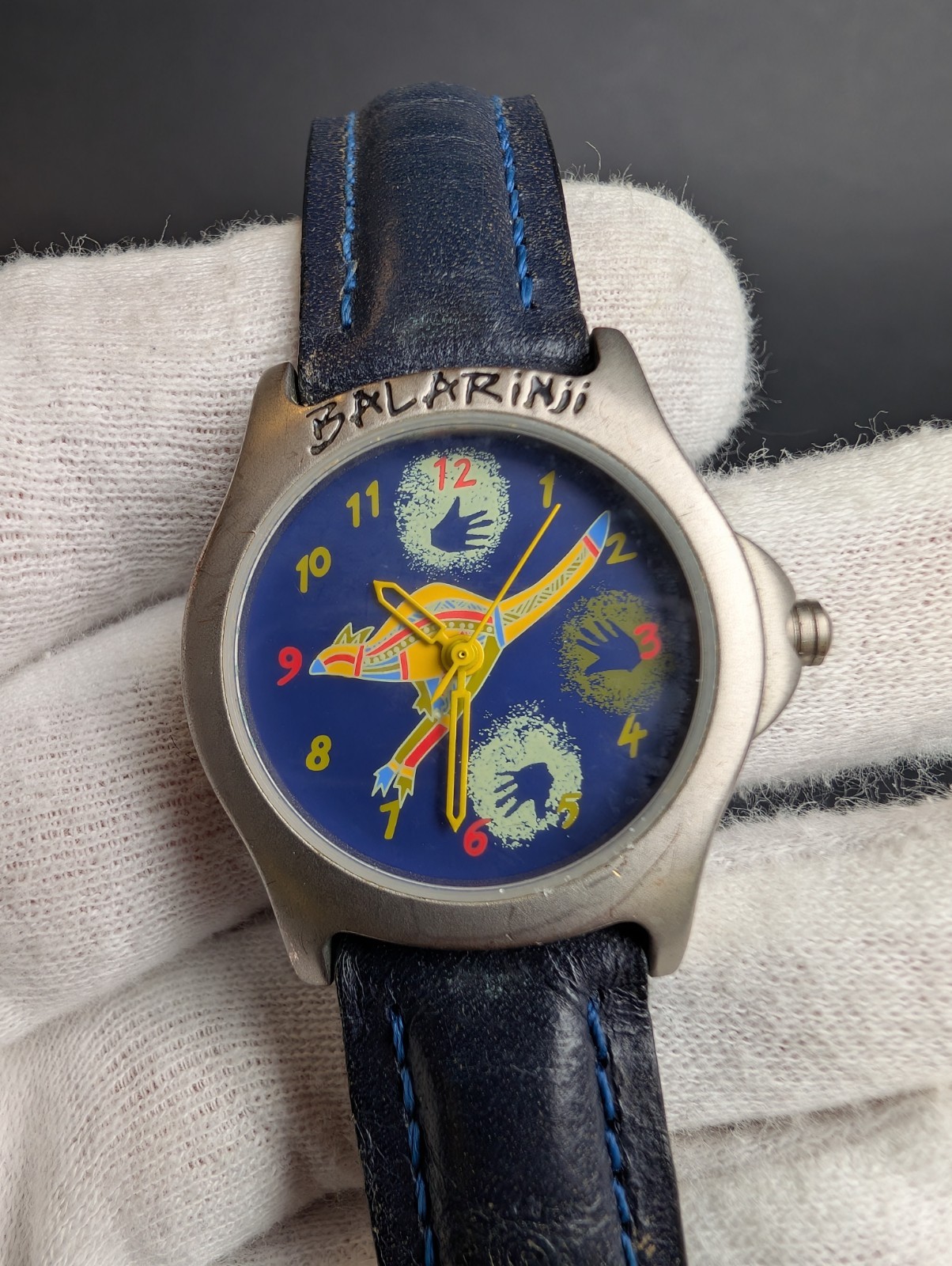 Balarinji Authentic Aboriginal Art Australia Watch Mens Womens Qantas art 30mm