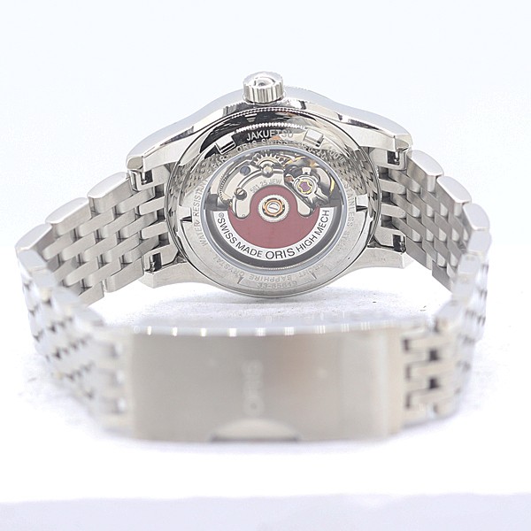 Oris Classic 7650-40 Automatic Date White Dial See-Through Back Men’s Used
