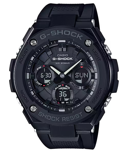 NON-WORKING Casio G-Shock GSTS100G1B Men’s Watch Black Band Digital Sub-dials