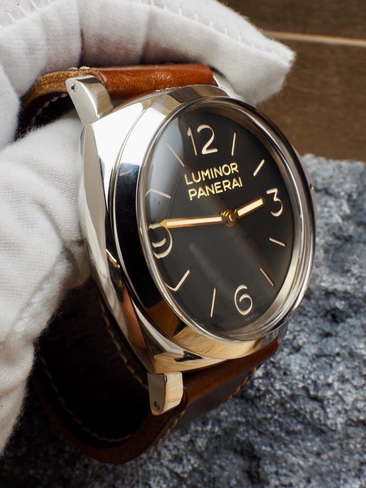 Panerai Luminor 47 Pam00372 Plexi Crystal P Serial 95% LNIB UNPOLISHED Case!