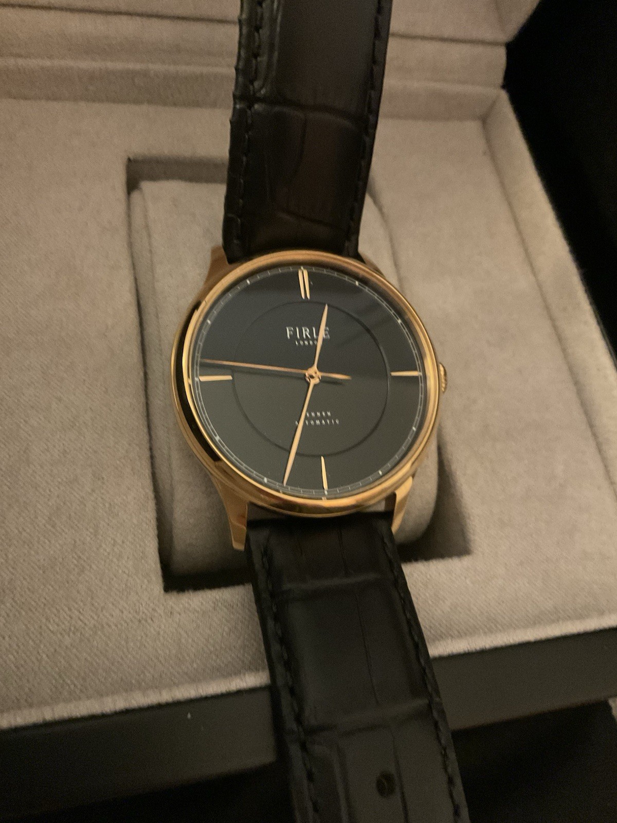 FIRLE Watch – Sennen Automatic – Gold plated, 40mm, United Kingdom