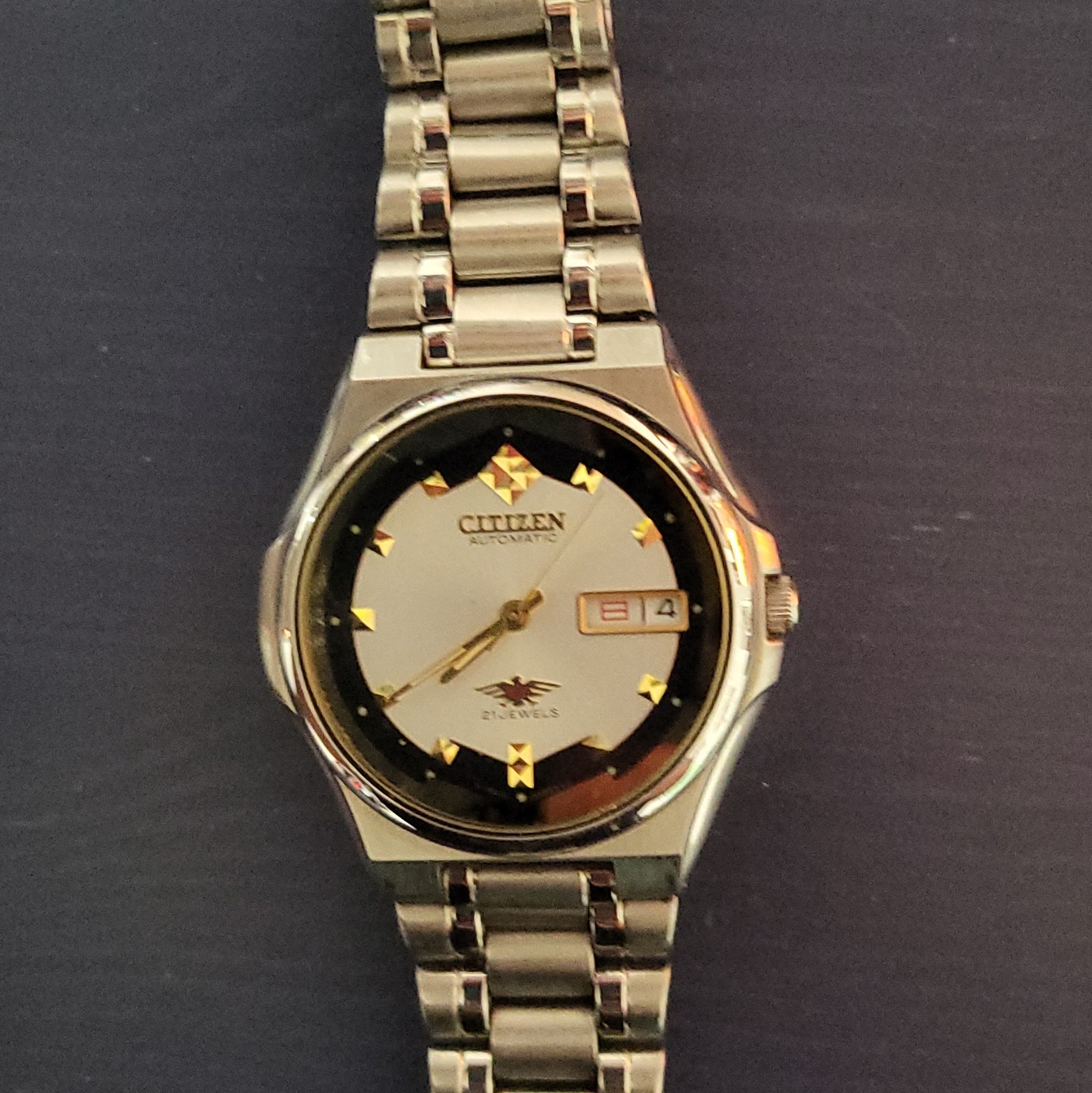 Seiko 5 Men’s Automatic Day/Date Silver Dial Stainless Bracelet 36-39.9mm 80s