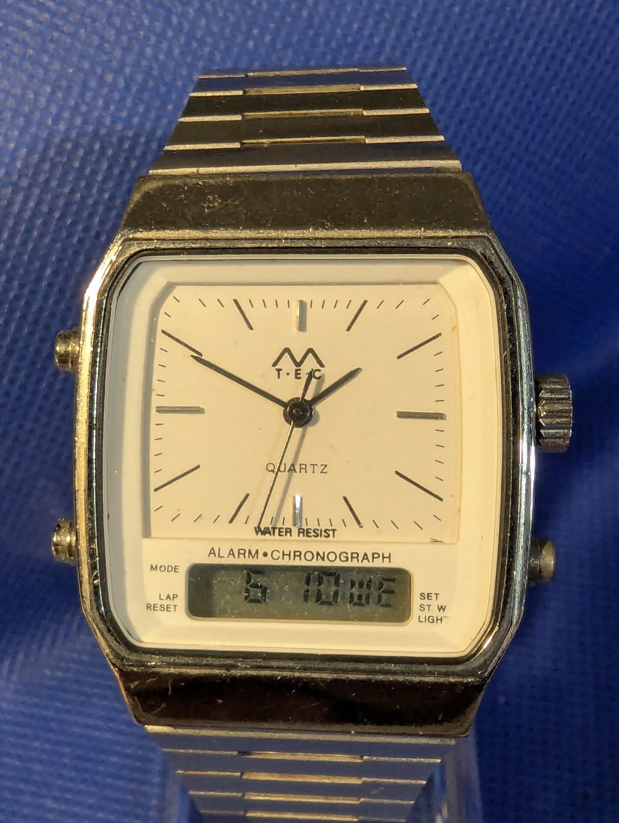 Vintage Meister-Anker M-TEC Ana-Digi Alarm Chrono Watch Miyota TL11 – Working