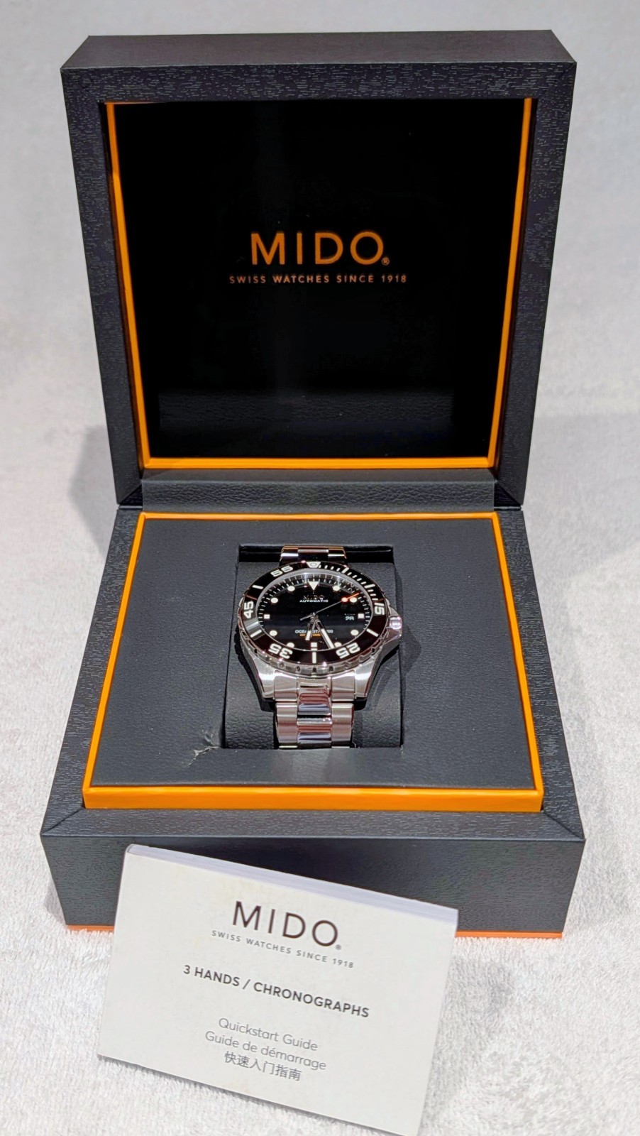 MIDO Ocean Star 600 Chronometer Black Face in Original Box M026.608.11.051.00