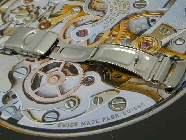 CITIZEN DOUBLE LOCKING FOLD OVER STAINLESS STEEL CLASP 18 MM