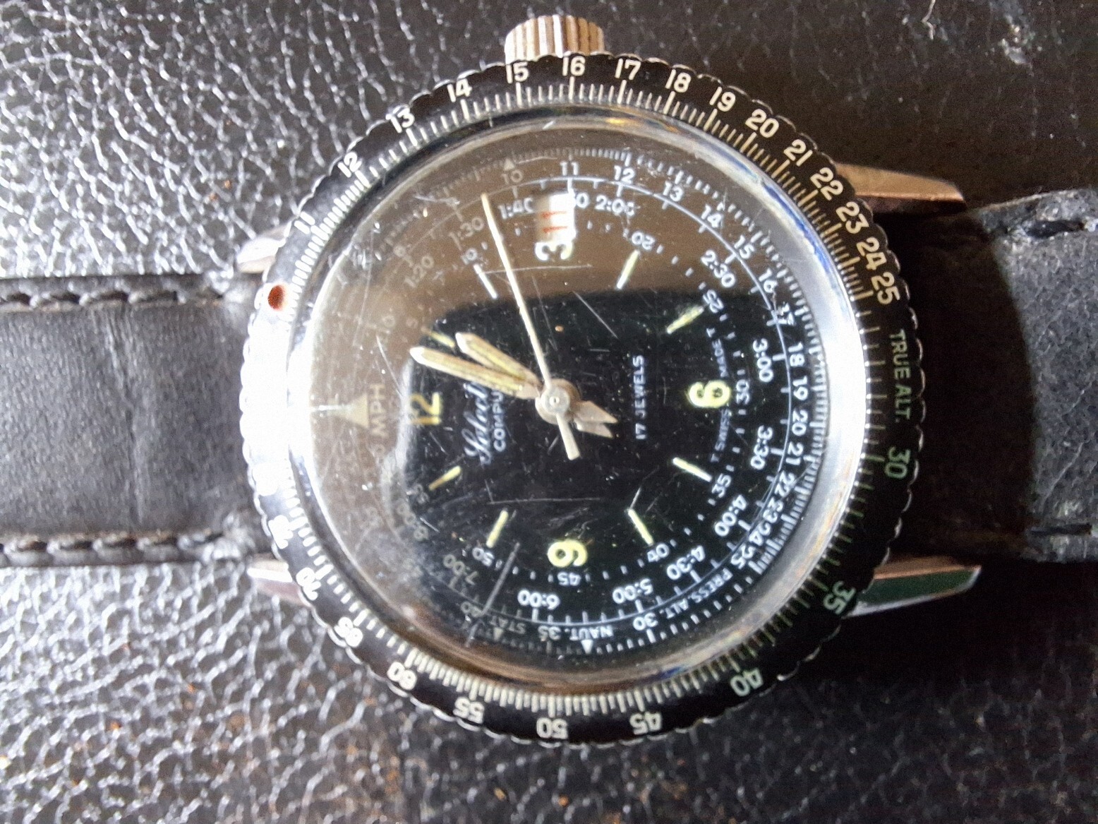 Vintage Selectron Computer – Slide Rule Bezel Wristwatch
