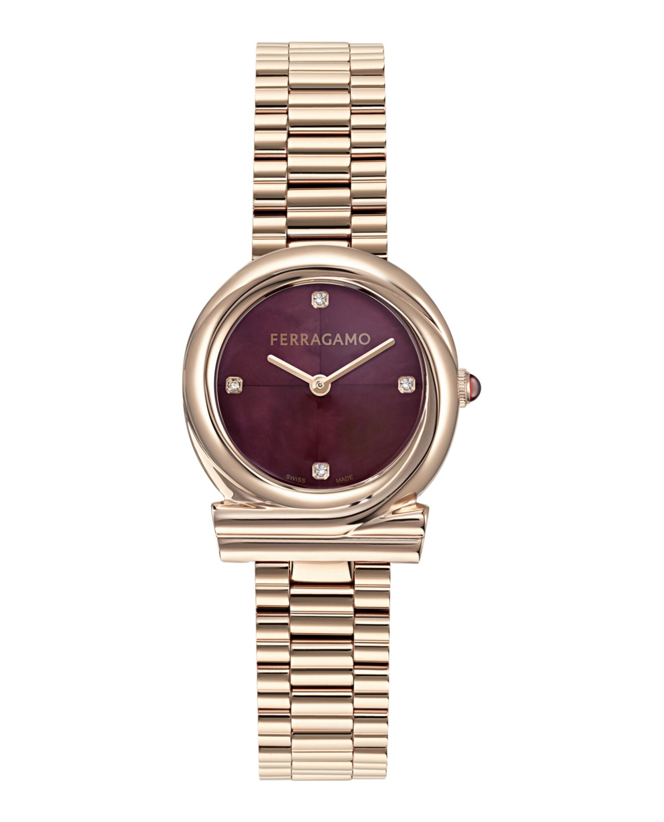 Ferragamo Womens Rosegold 28mm Bracelet Fashion Watch