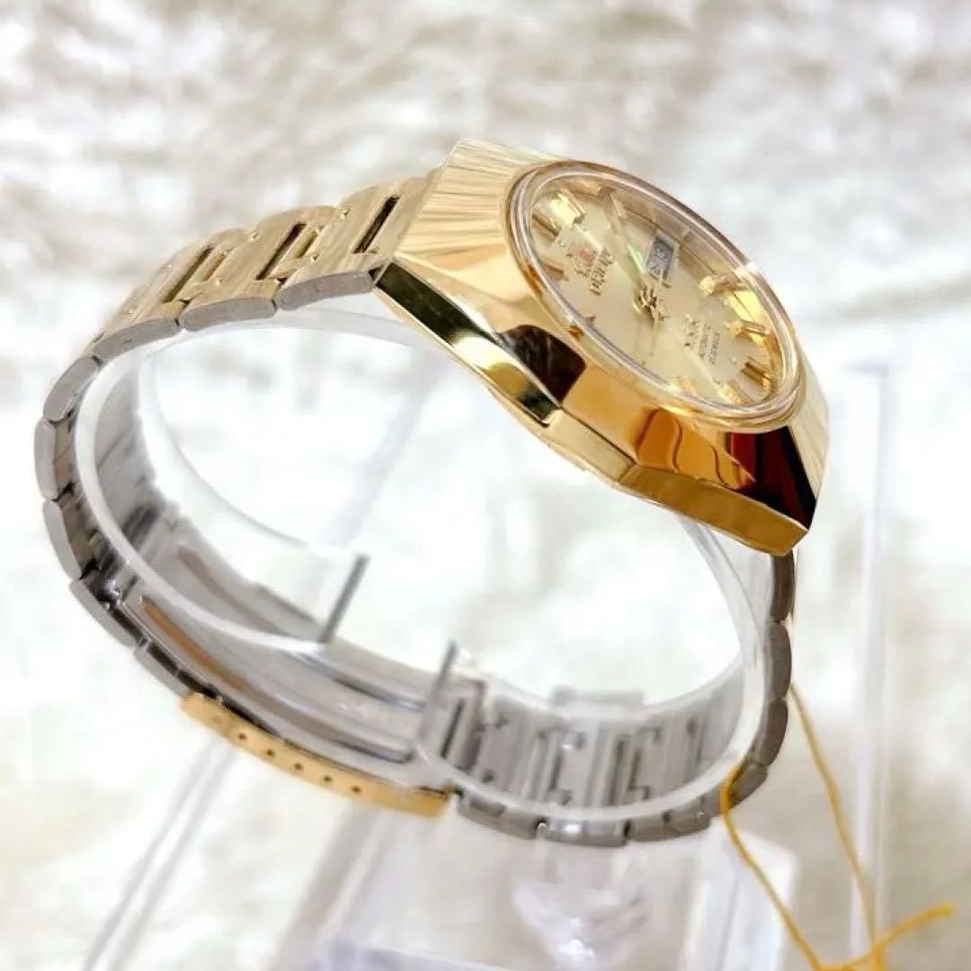 ORIENT 3 Star Automatic Wristwatch Gold 21 Jewels