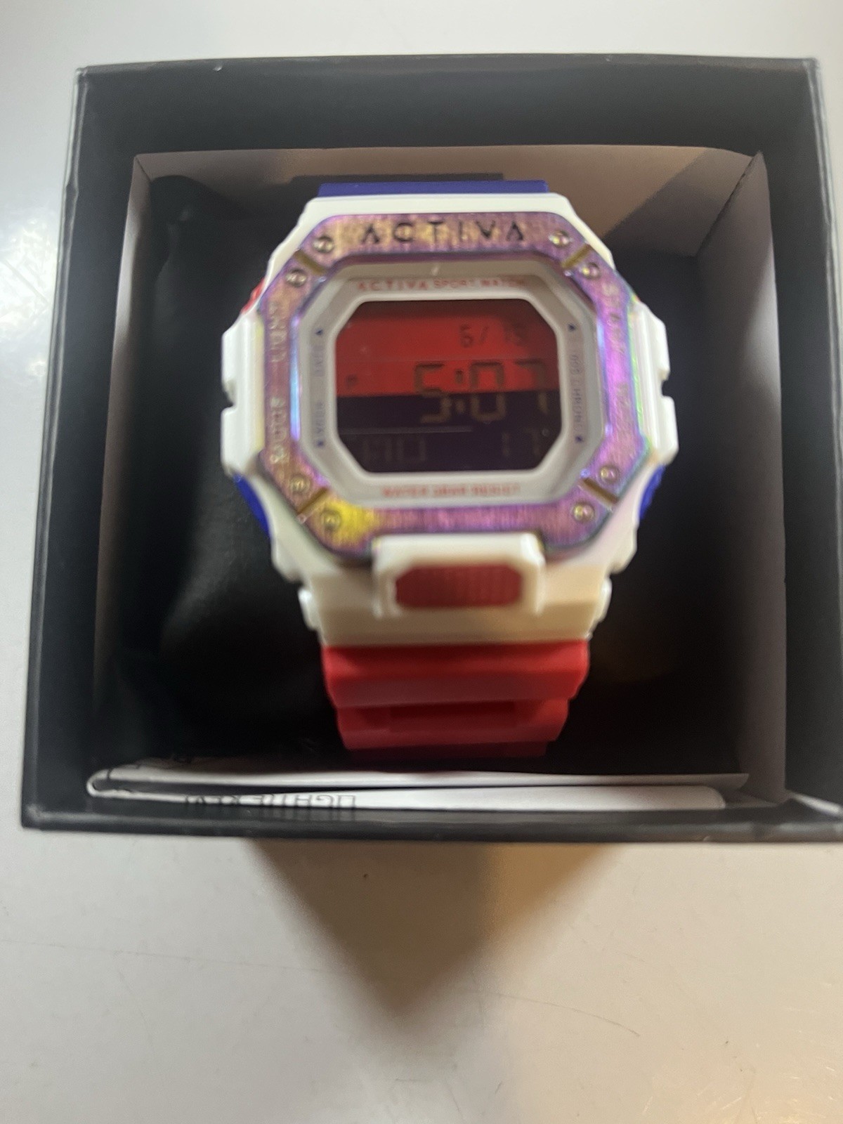 New Men’s Activa Watch Red White and Blue