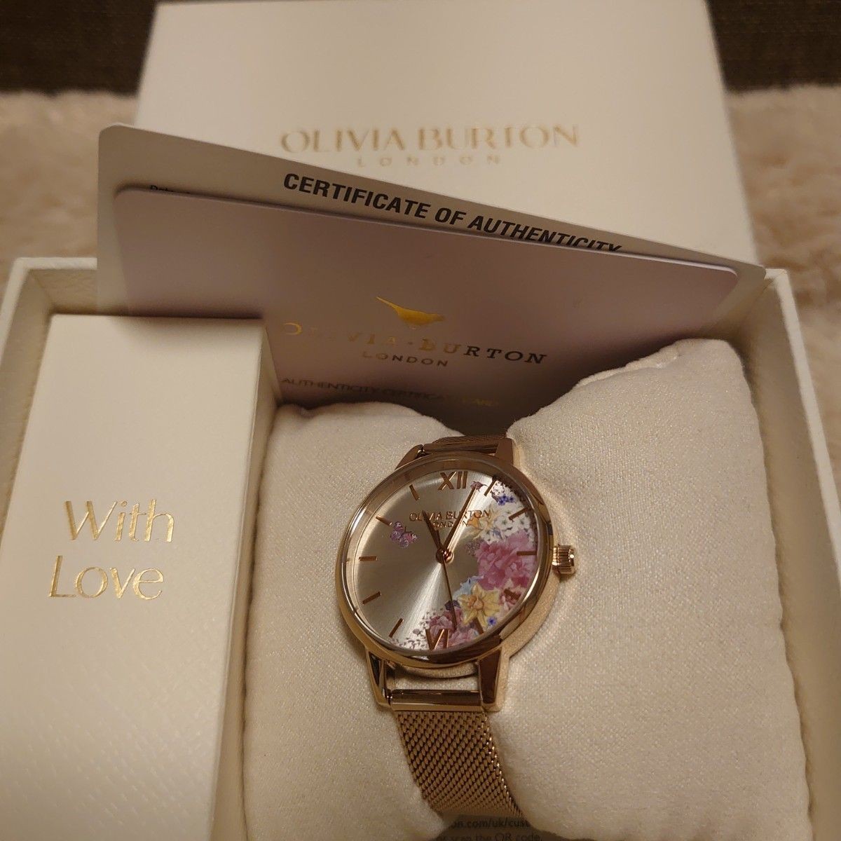 OLIVIA BURTON Watch Floral Rose Gold