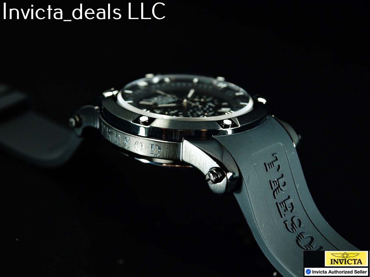 Tresod Men’s NAVMASTER Chronograph COMBAT Black Tone Sapphire Crystal SS Watch