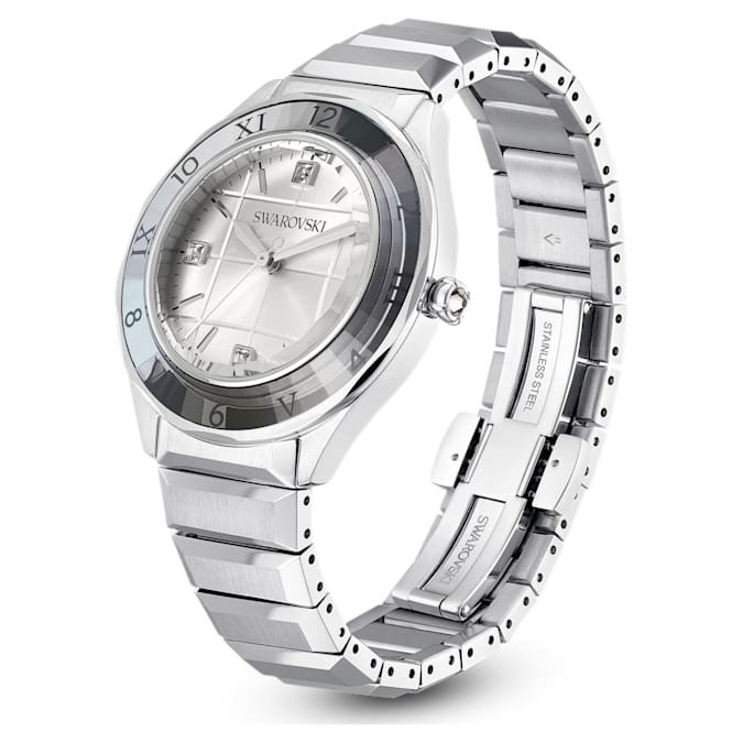 Swarovski Dextera Silver Bracelet Watch 37mm Swiss Made 5634648 Ladies