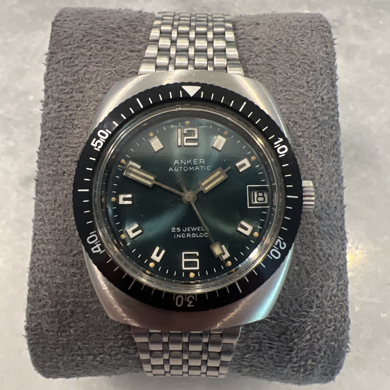 Anker Vintage Men’s Automatic Dive Watch Runs Well Germany