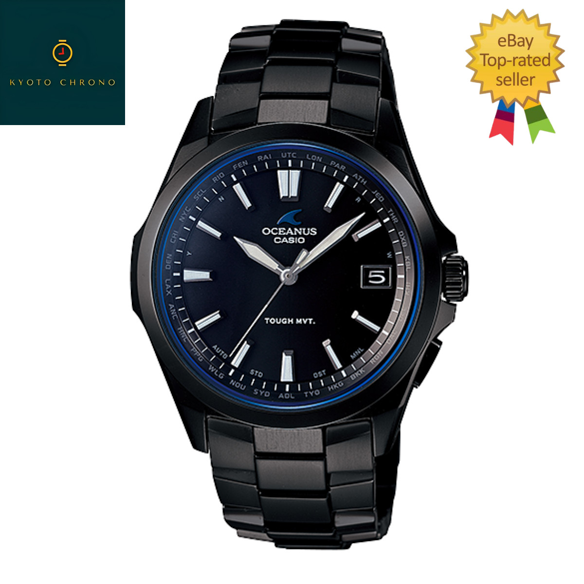 CASIO OCEANUS OCW-S100B-1AJF Black Tough Solar NEW Japan Watch