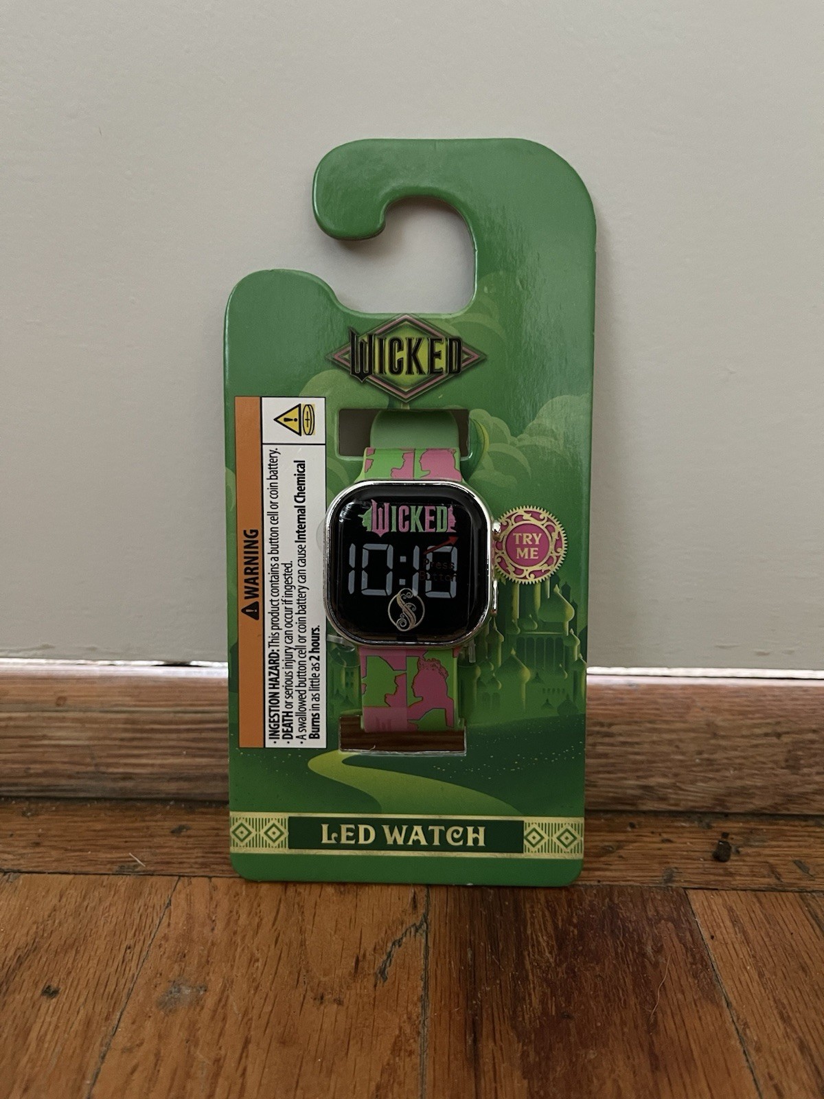 Universal Wicked LED Watch LED Display Pink Green Unisex Kids Casual Digital
