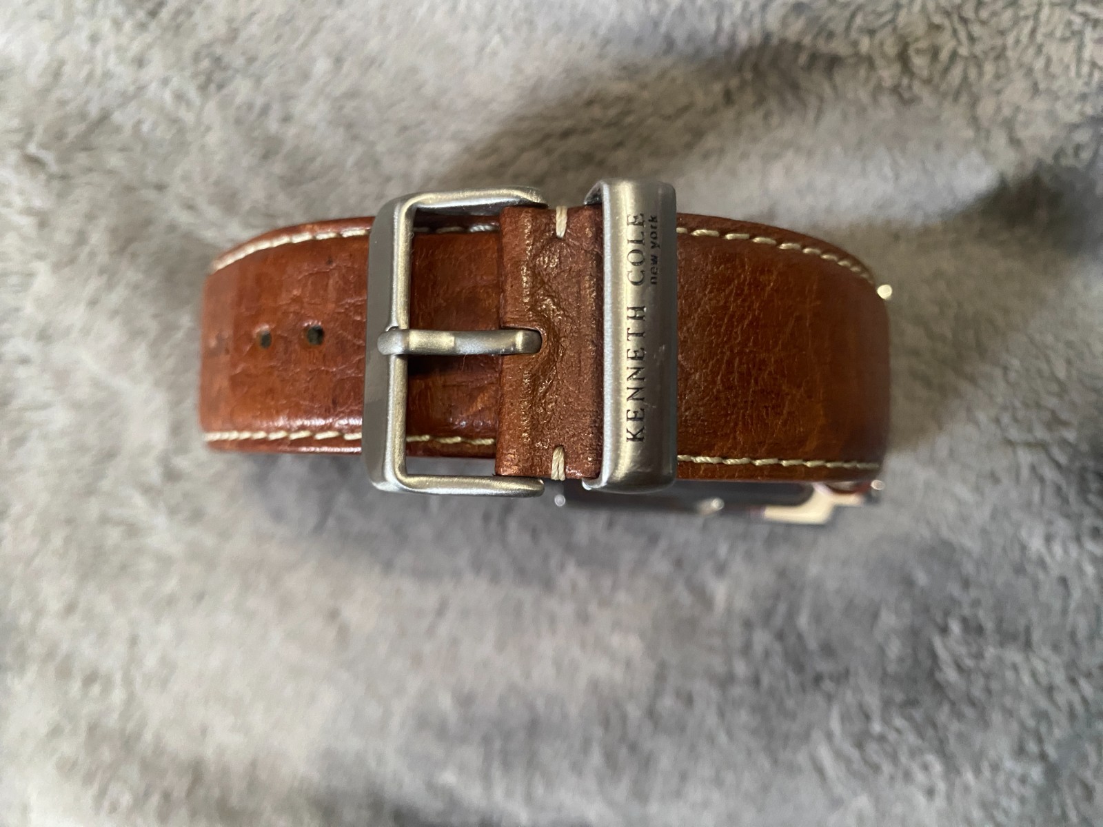 Kenneth Cole KC1341 Vintage Multifunction Watch 38mm case 24mm brown leather str