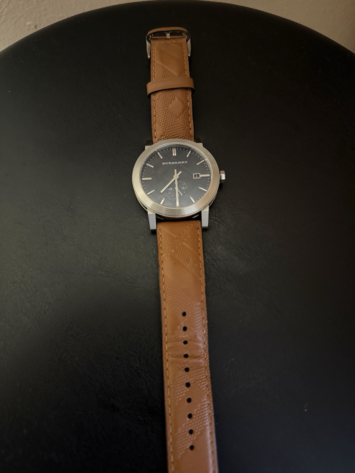 Burberry Men Leather Watch