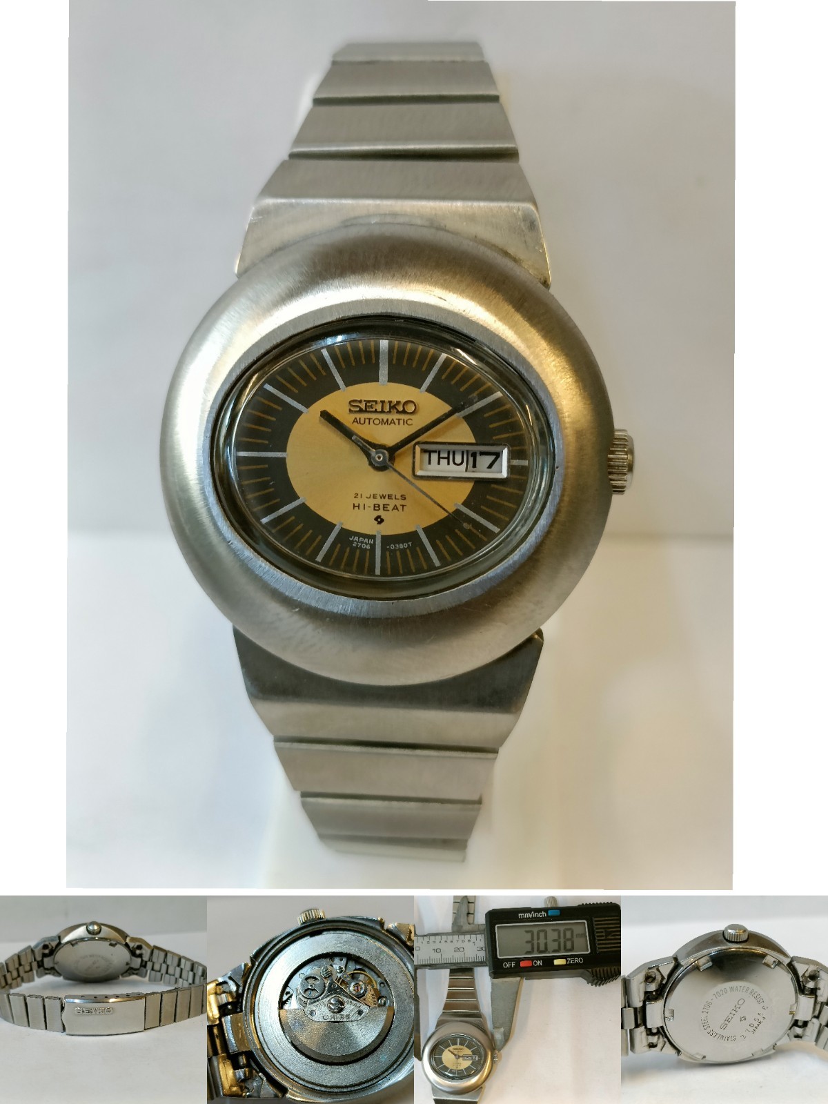VINTAGE WOMEN’S SEIKO HI-BEAT 21J AUTOMATIC 2706-7020 JAPAN WORKING CONDITION