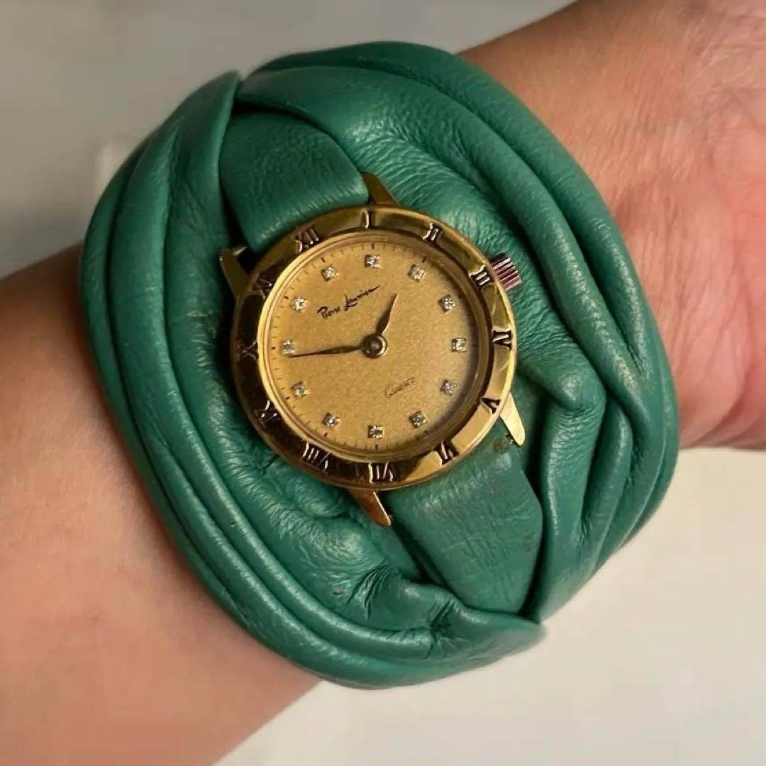 Pierre Lannier vintage red wristwatch