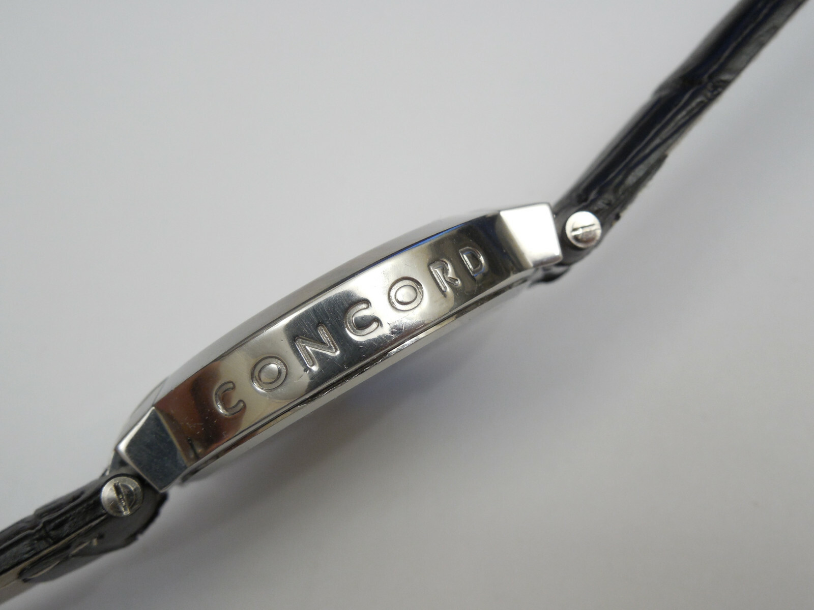 CONCORD SOLID STAINLESS STEEL LA SCALA 38MM MEN’S WATCH WITH DEPLOYMENT CLASP
