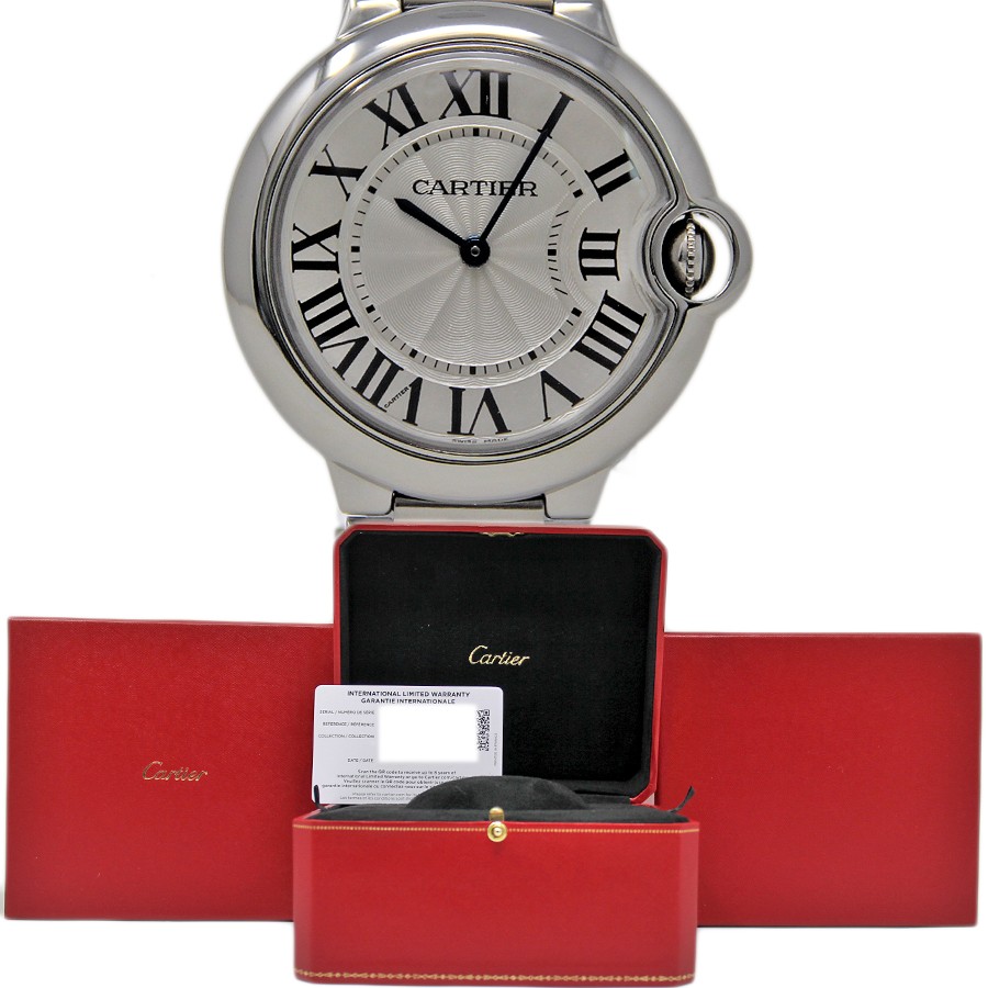 Cartier W69011Z4 3005 Ballon Bleu 36mm Stainless Steel Quartz BOX&PAPERS #2661-1