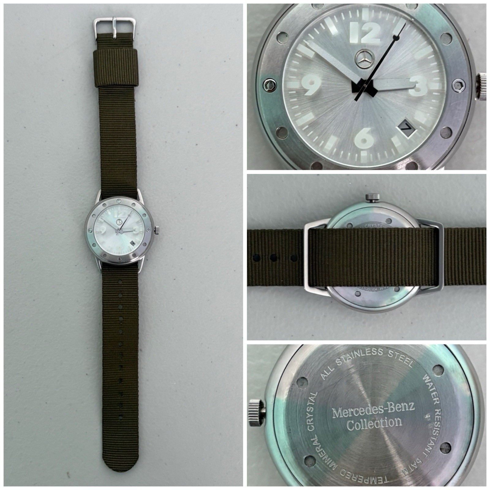 Mercedes Benz Watch Classic Aviator Pilot Retro Sport Car Accessory Basic Design