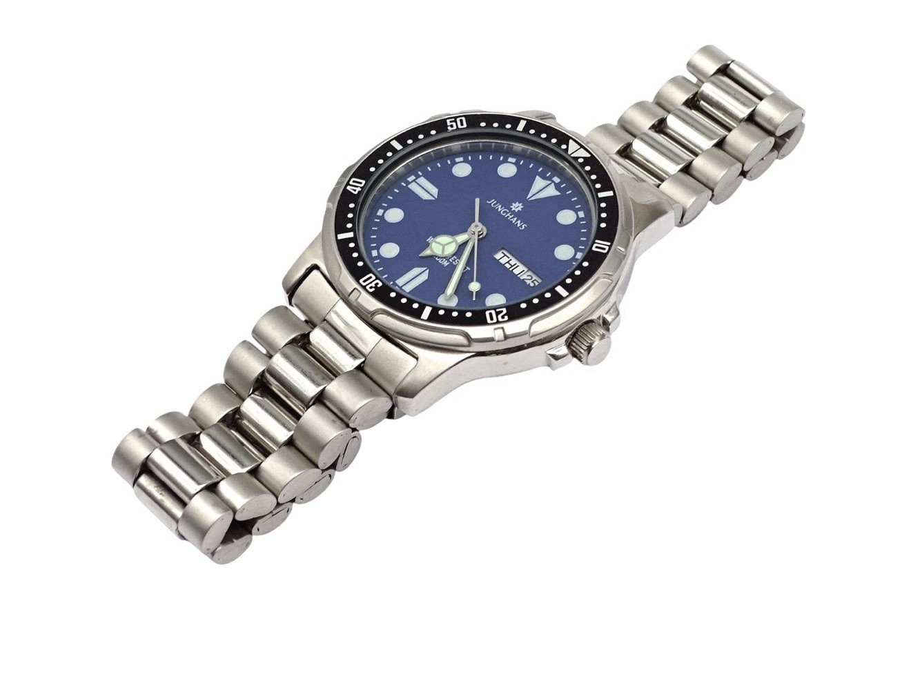 Junghans Dive Watch Blue Dial Stainless Steel Quartz movement