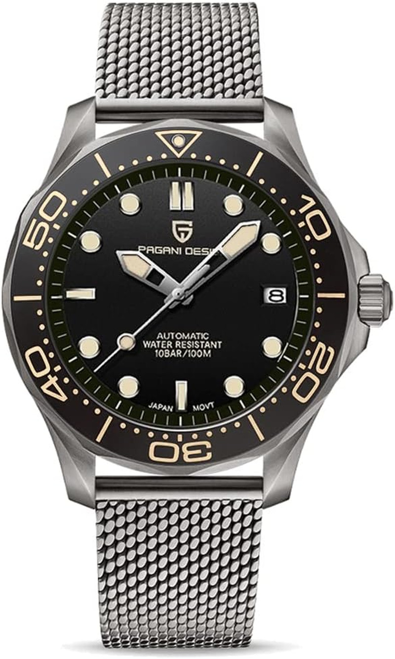 Luxury Men’s Automatic Diver’s Watch with Japanese Movement & Sapphire Glass