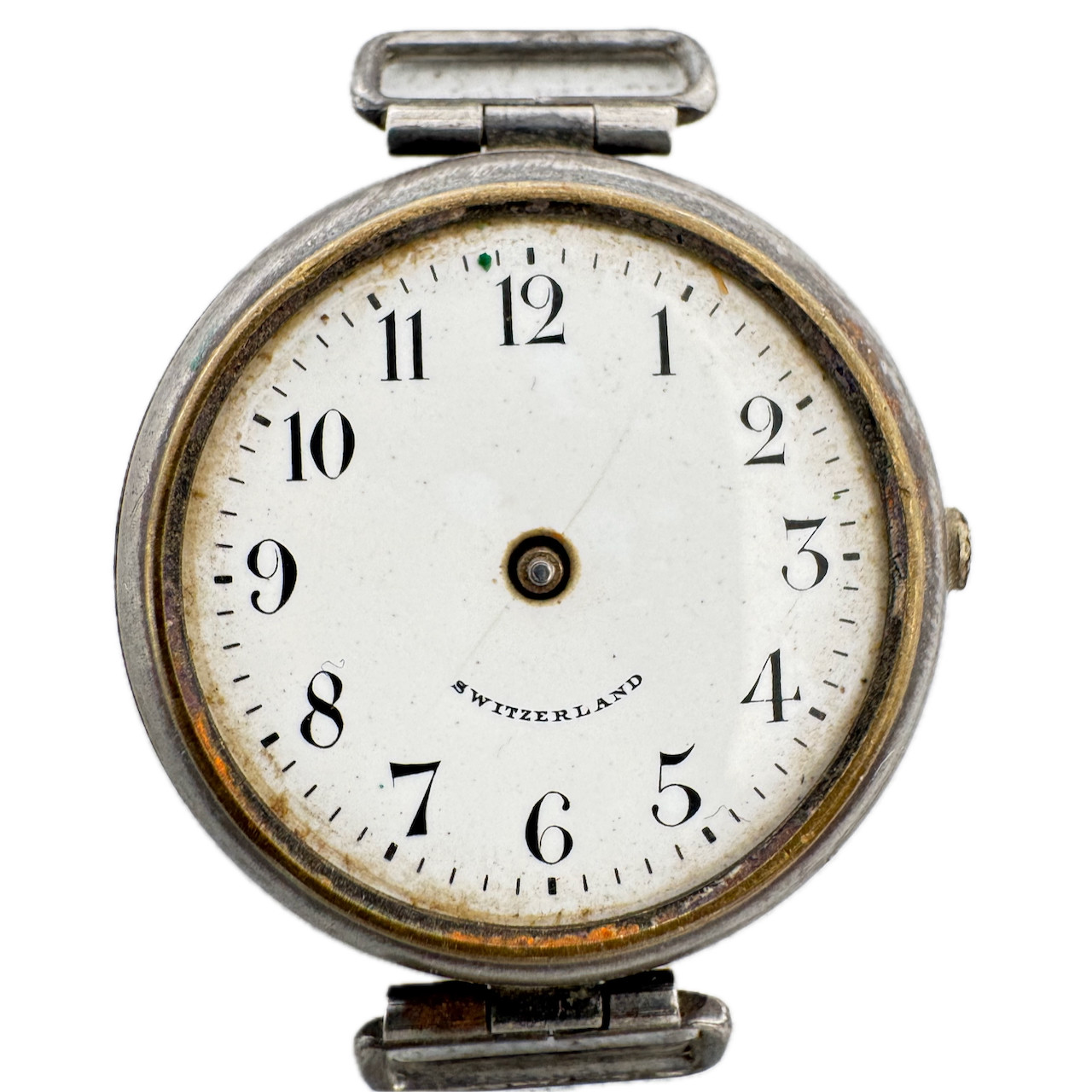 Vintage Gallet Lady Racine Driver Men’s Mechanical Wristwatch Chrome Plated