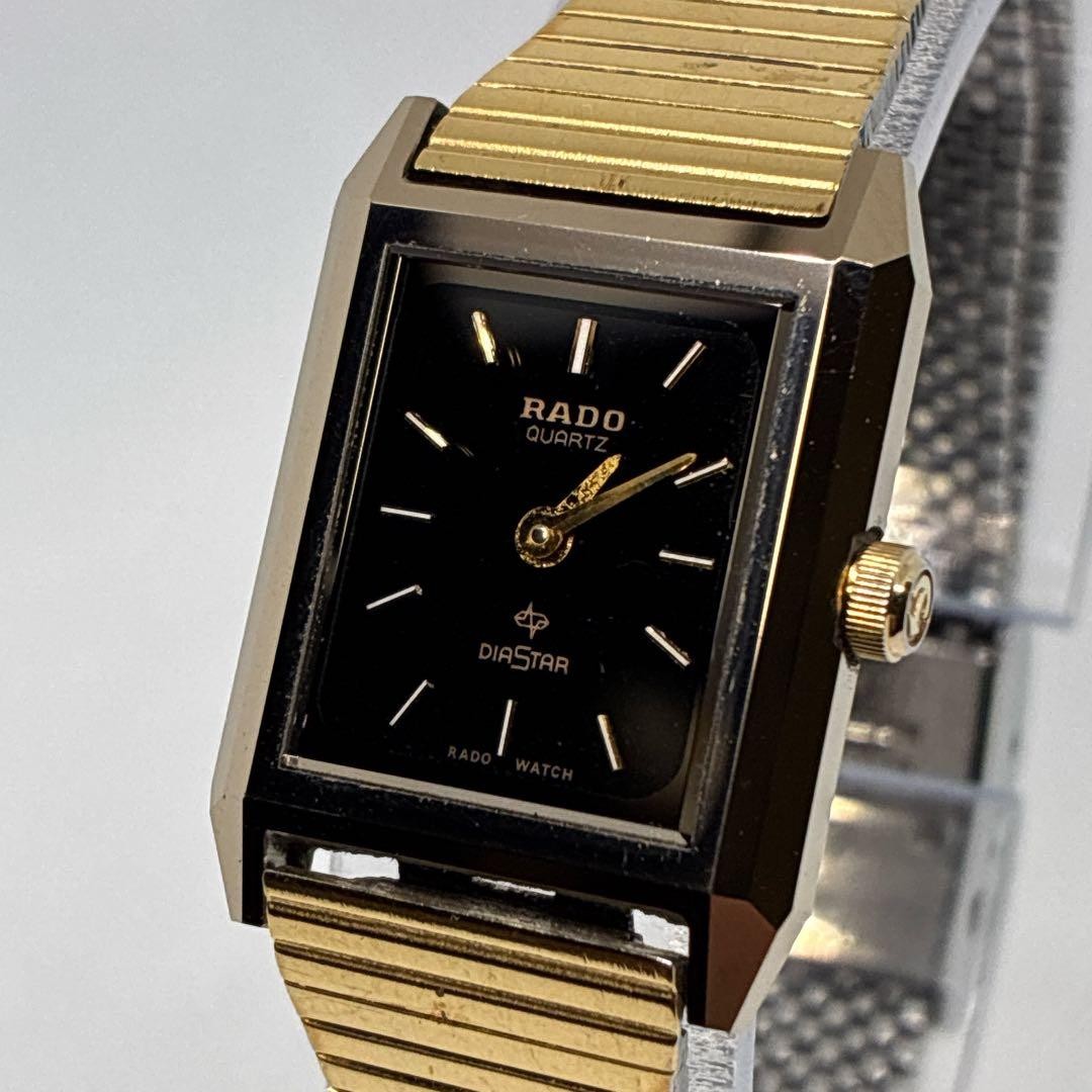 Excellent condition non working RADO ladies’ watch square two hands diamond star