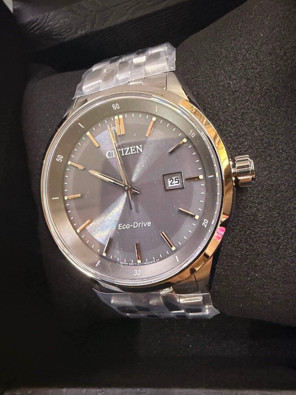 Citizen Eco-drive Men’s Bm7251-53h Sapphire Collection E111 Grey Dial 41mm Watch