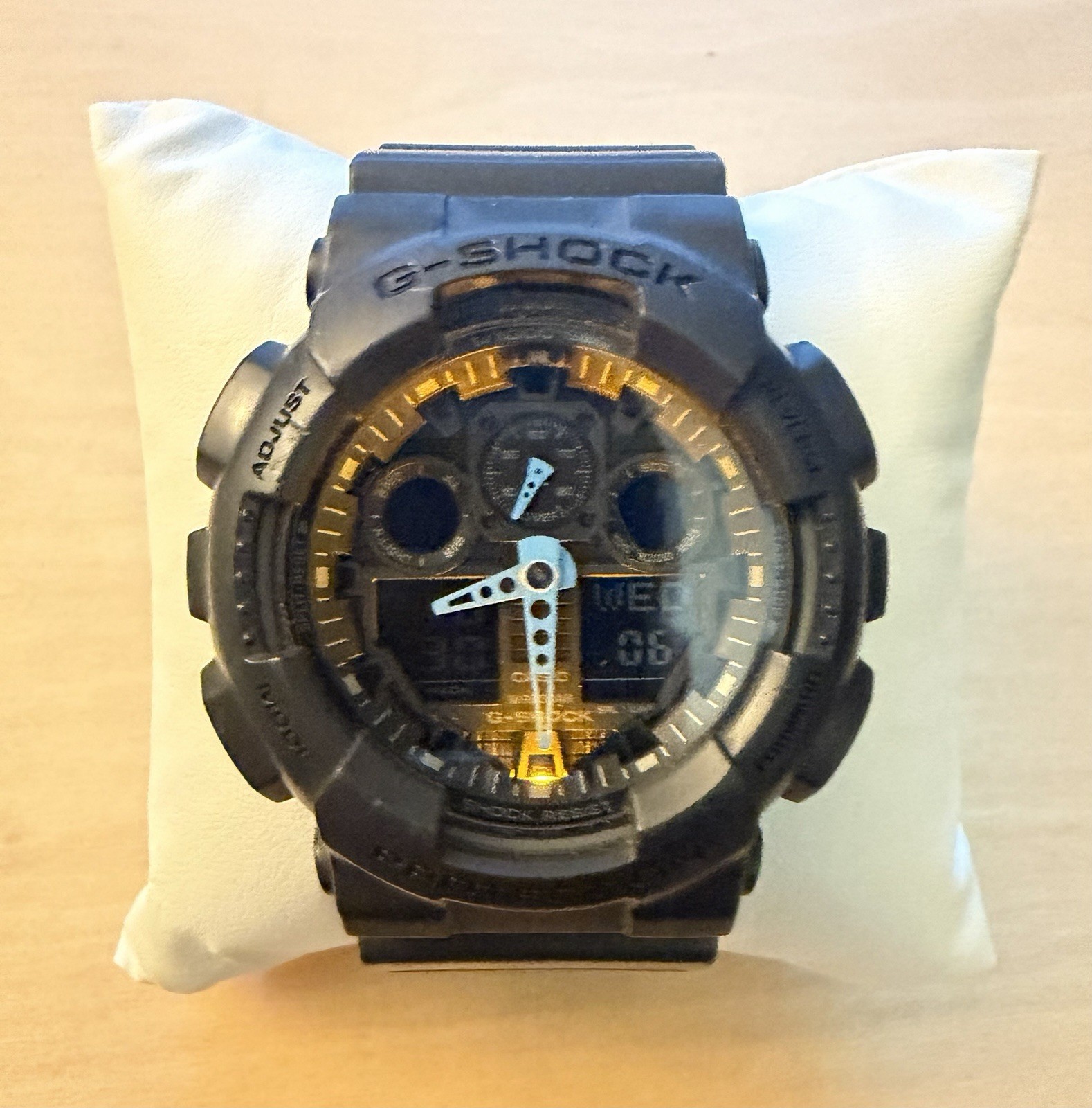 Casio G-Shock GA-100C Module 5081 Ana-Digi Watch Blue Hands Tested