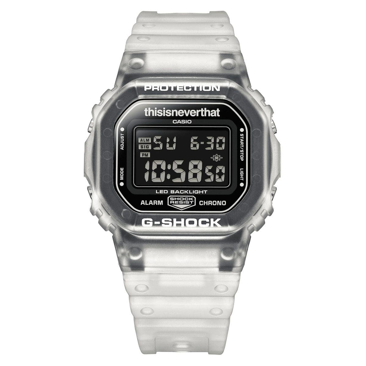 PSL G-SHOCK thisisneverthat collaboration model DW-5600TNT-7JR