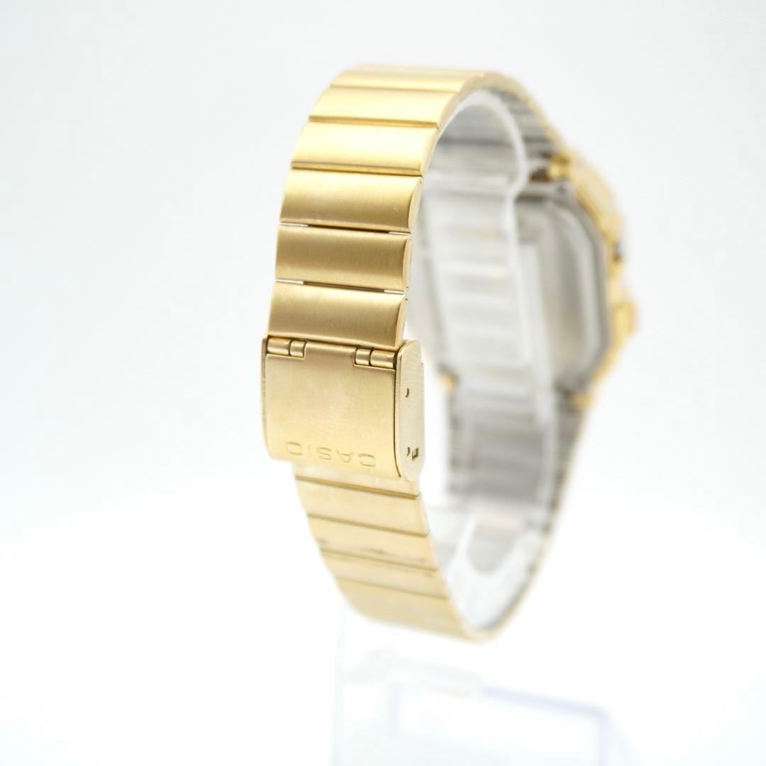 Casio DataBank DB-1500 Digital Watch Vintage Gold 8cm Case Mens Quartz