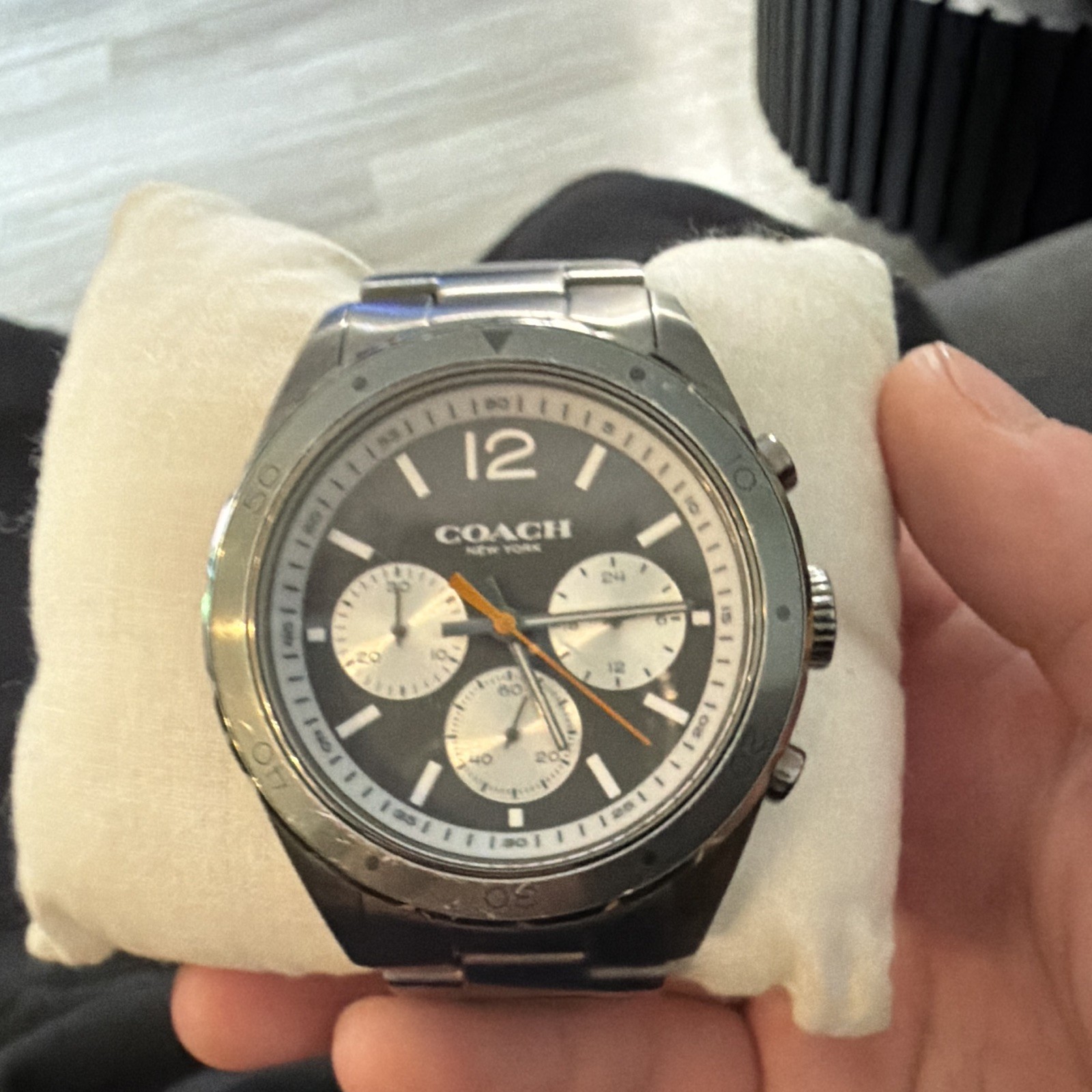 Coach Men’s Watch Sullivan Sport Chronograph Matte Gunmetal Ion Plated 14602118