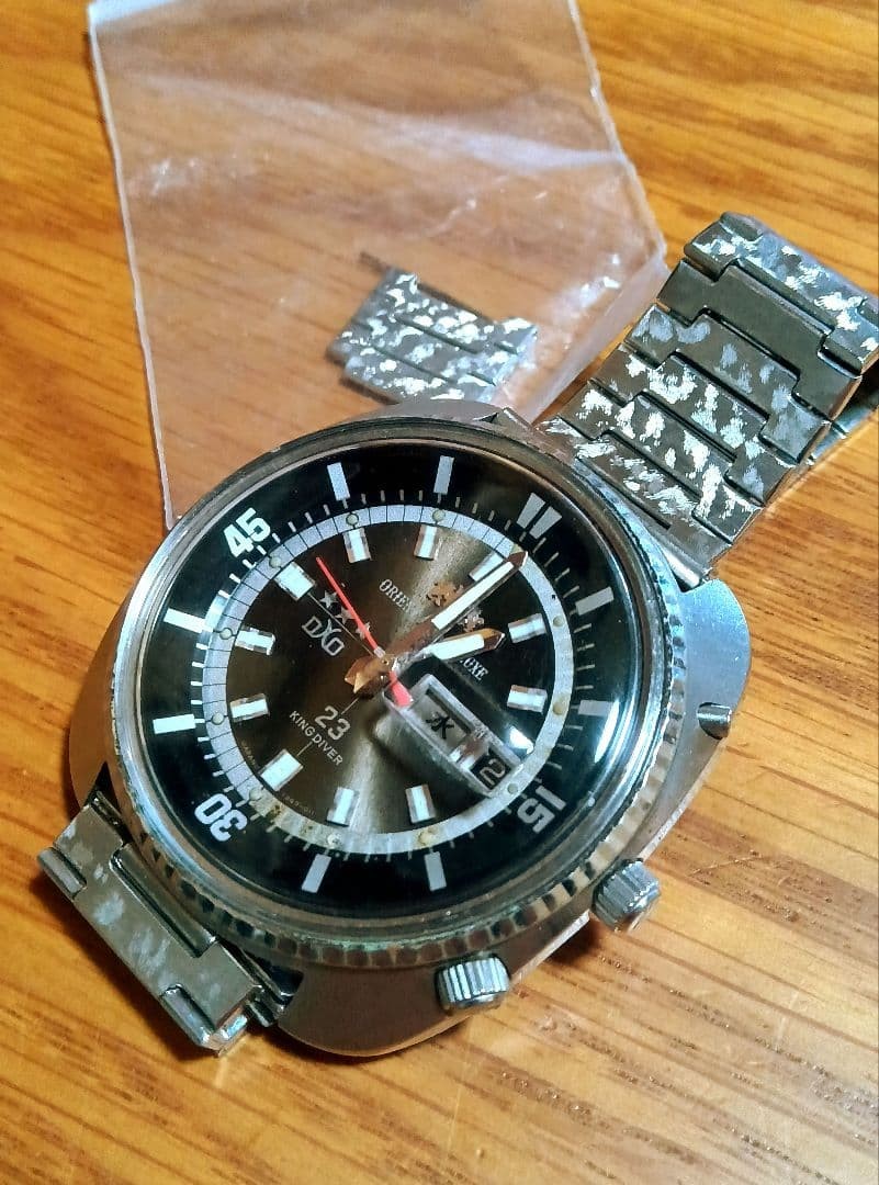 Orient AAA DX King Diver Automatic Day Date Watch 4.55cm 1.79in 17cm 6.69in