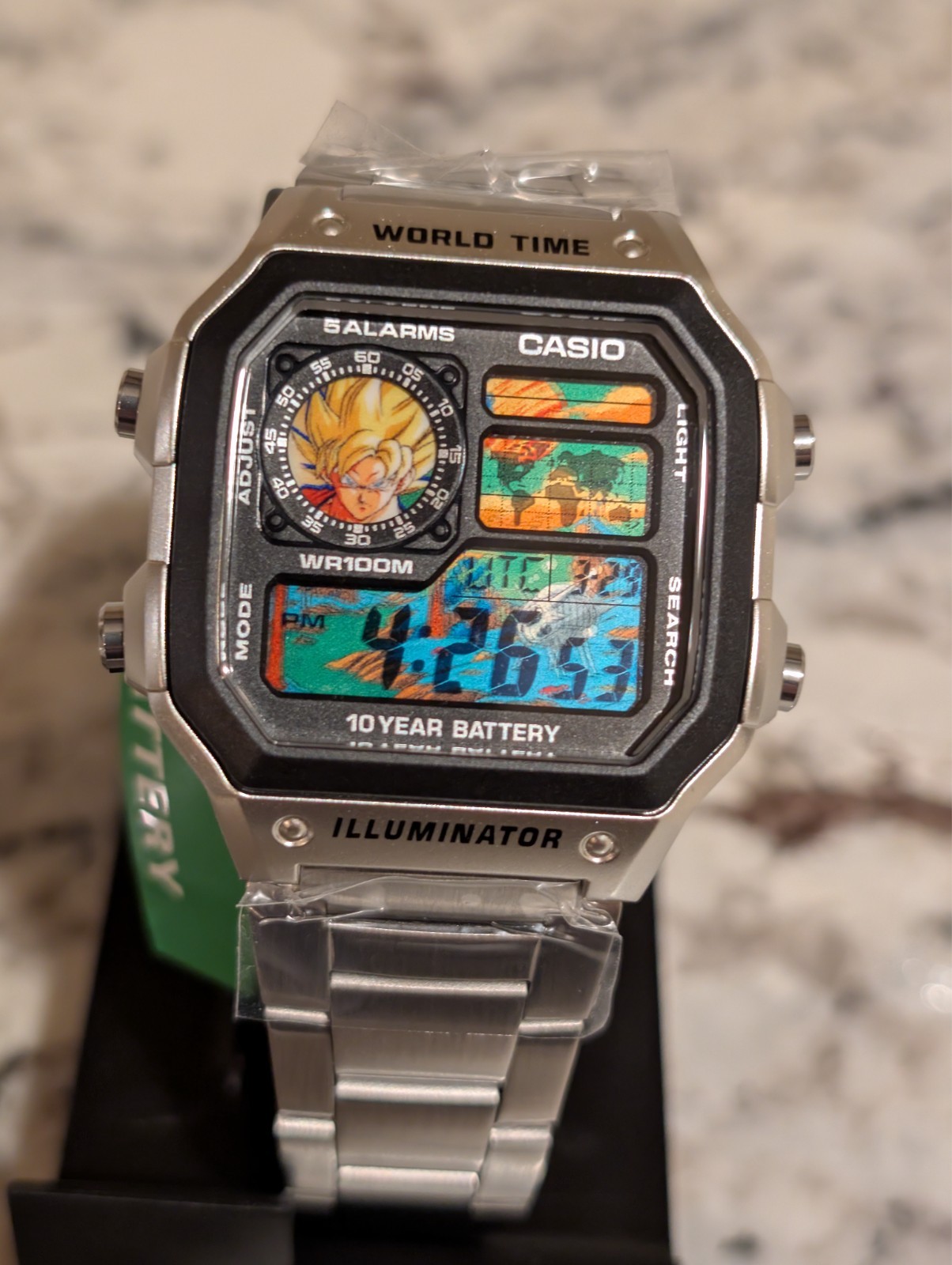 Casio AE1200 WHD Planet Mod 2 | World time watch | Anime | Custom Dragon ball Z