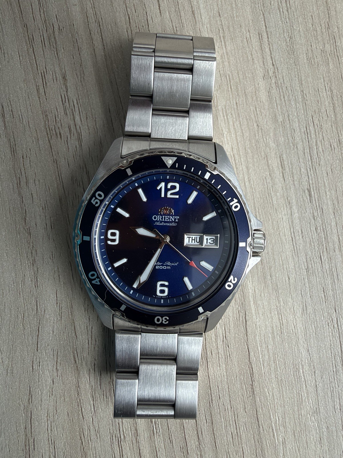Orient Mako II Blue Dial