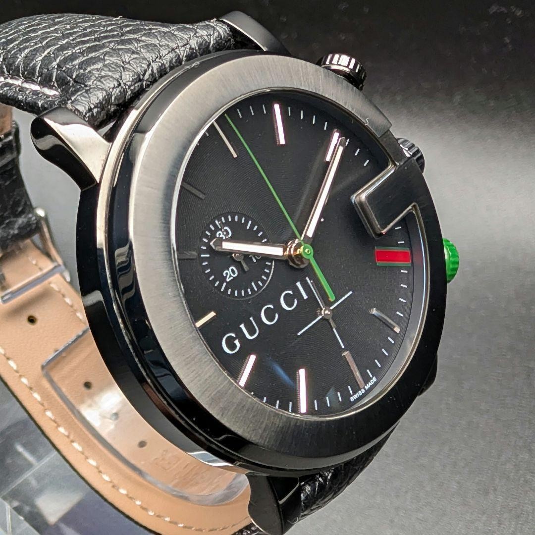 GUCCI G Chrono Small Seconds Quartz Black Men’s Watch 101M