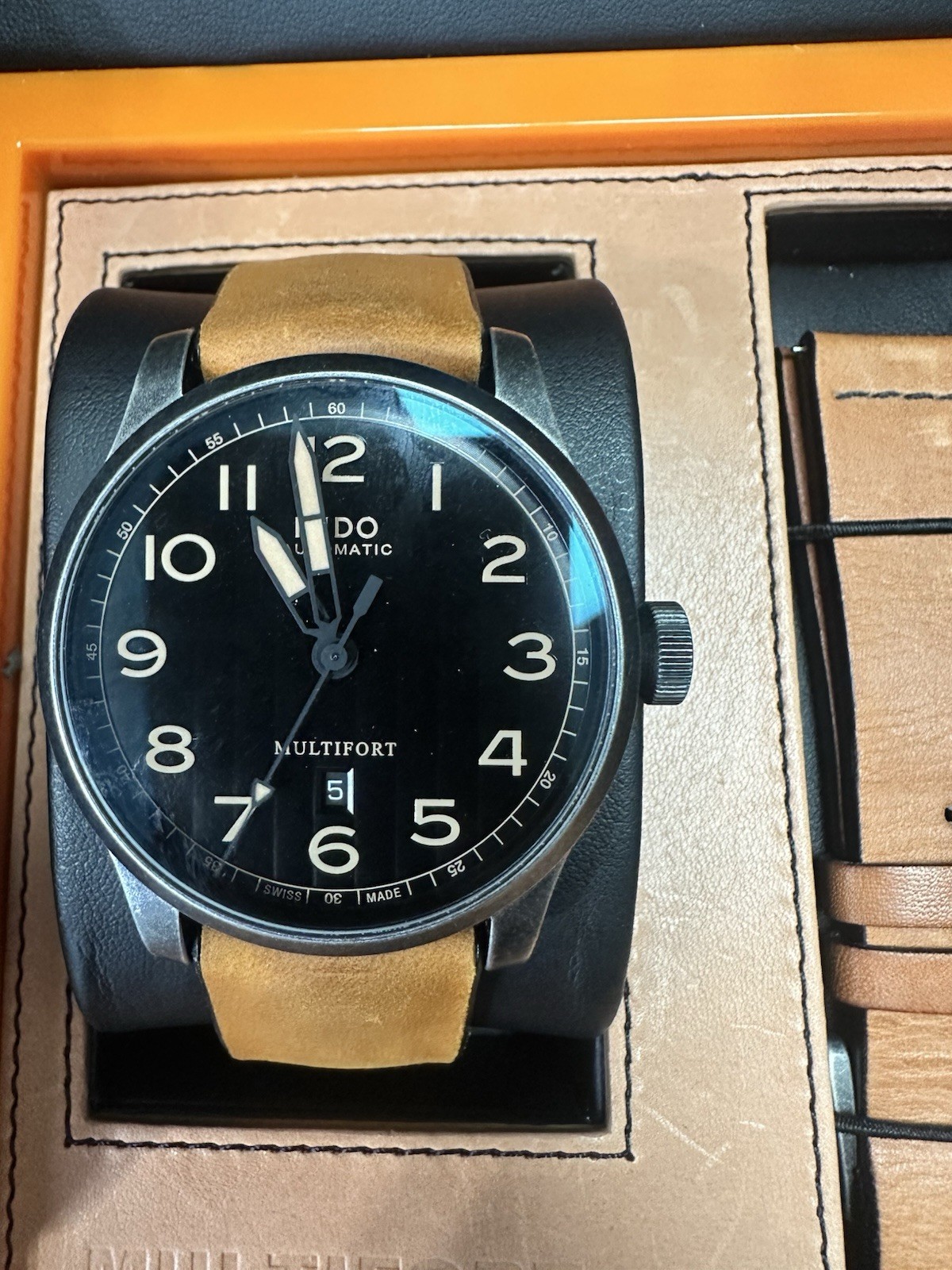 Mido Multifort Escape Horween Edition Full Set Limited & Xtra Leather Straps